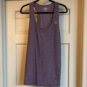 Reebok Women's Heathered Purple Tank Top